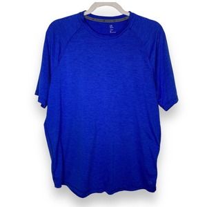 Men's GapFit Dry Bristol Blue Short Sleeve Shirt Medium